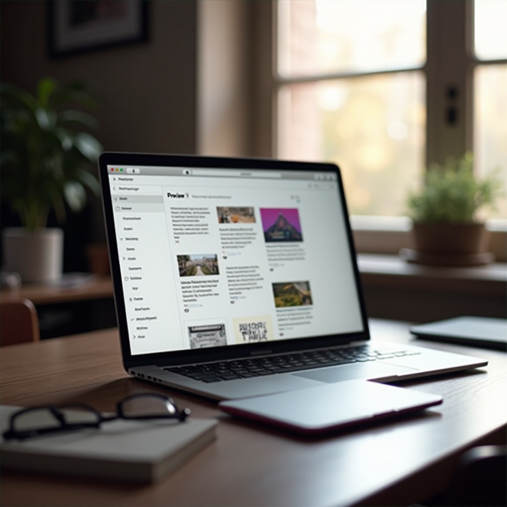 где находится предпросмотр на macbook