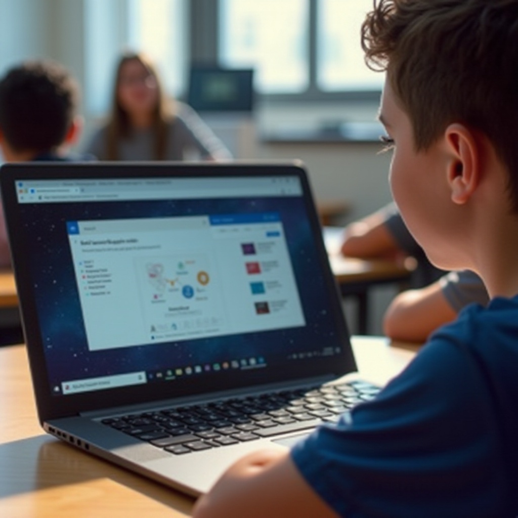 jak zobrazit na školním Chromebooku