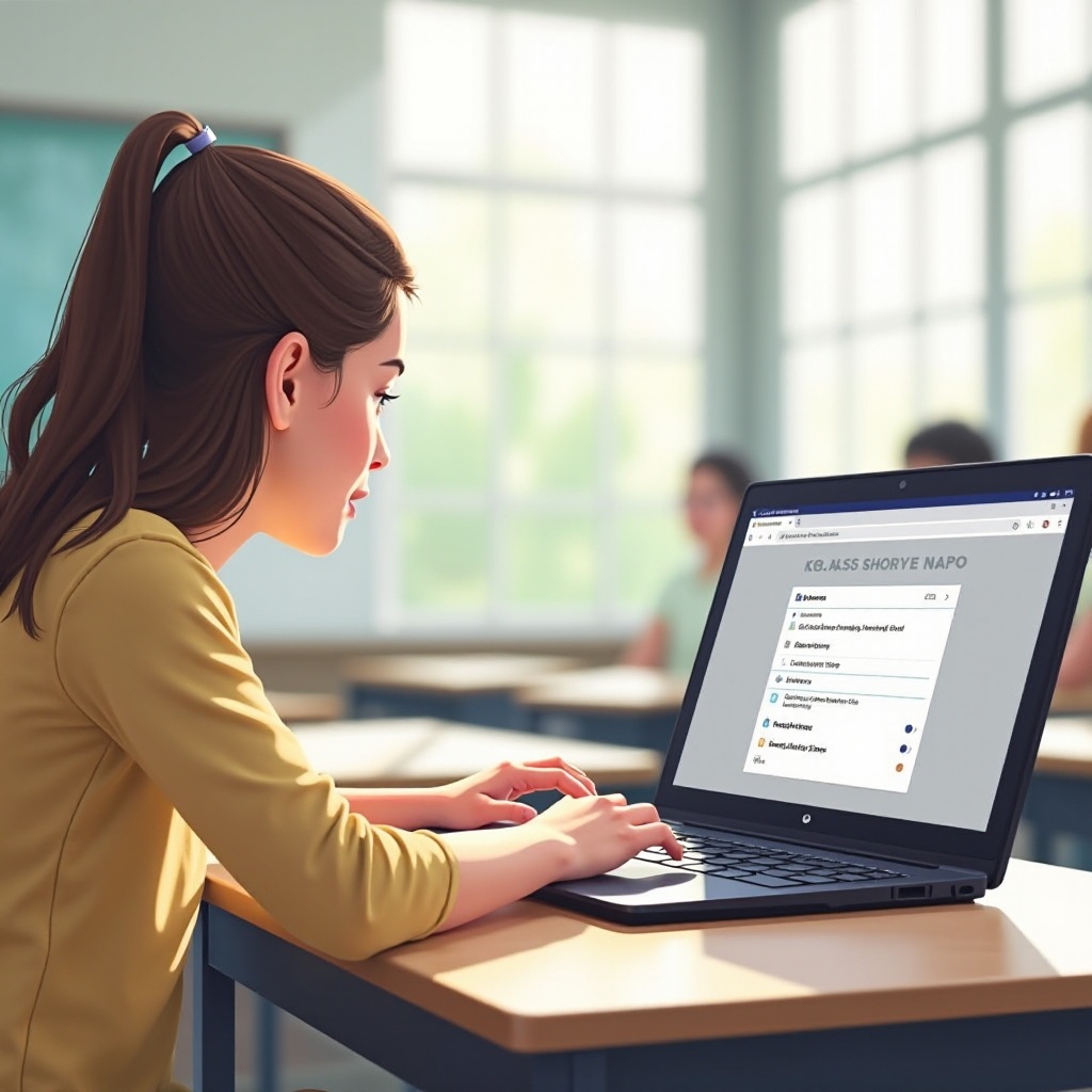 как да показвате на училищен Chromebook
