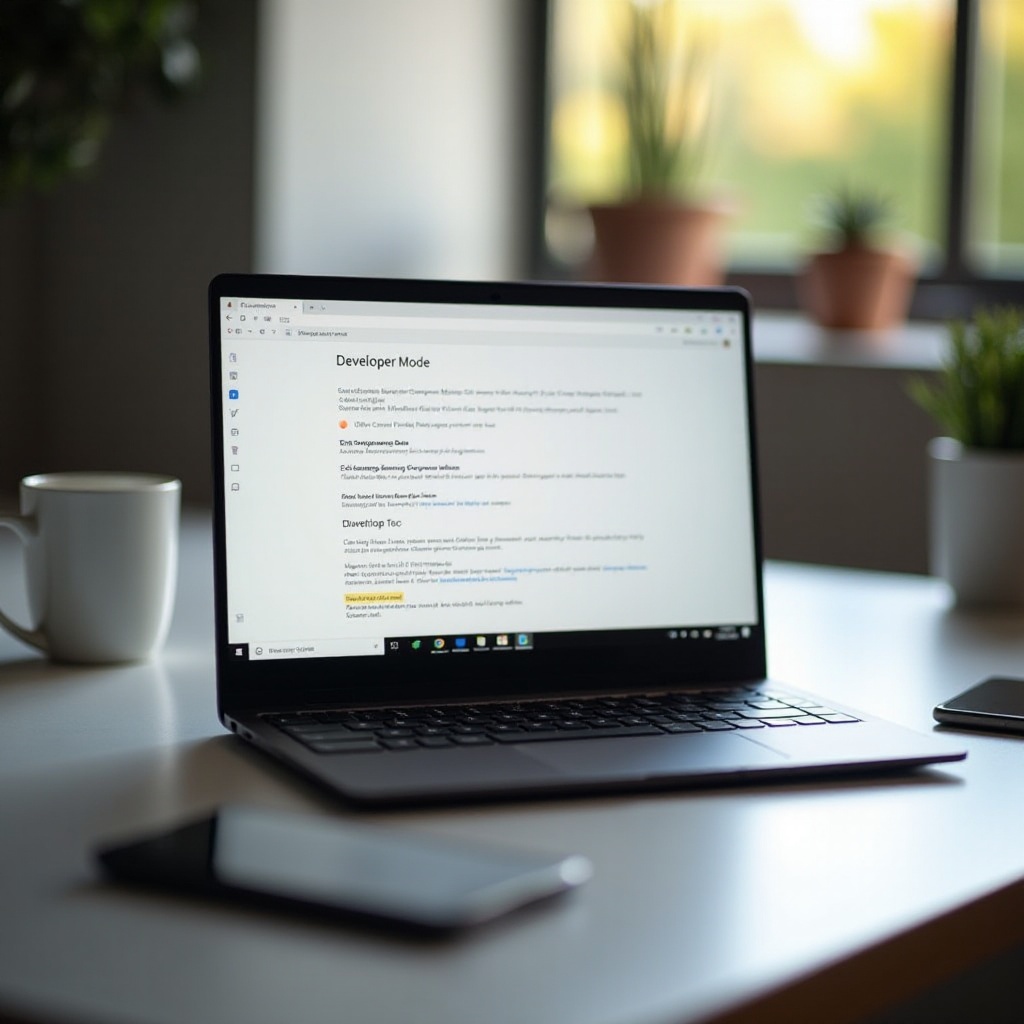 jak zapnout vývojářský režim na Chromebooku Lenovo