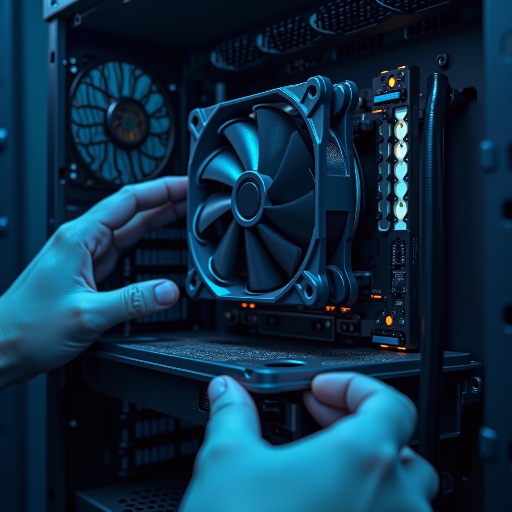 wentylator komputera wydaje grzechotający dźwięk