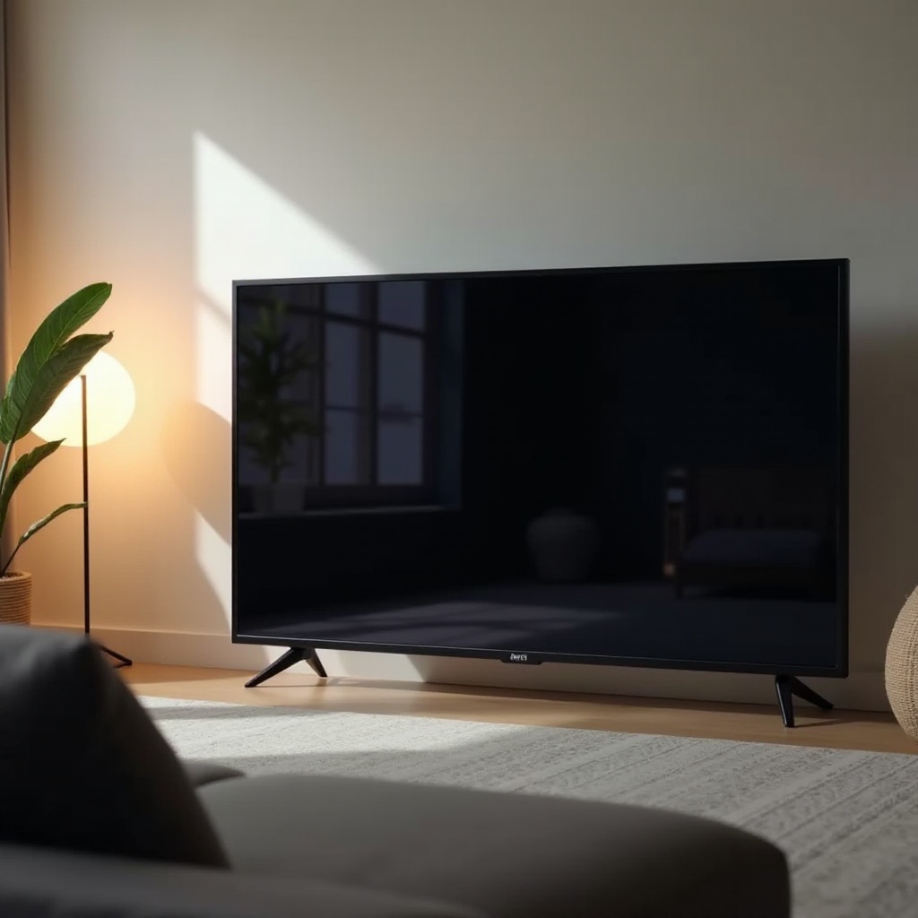 obrazovka TCL Roku TV tmavá