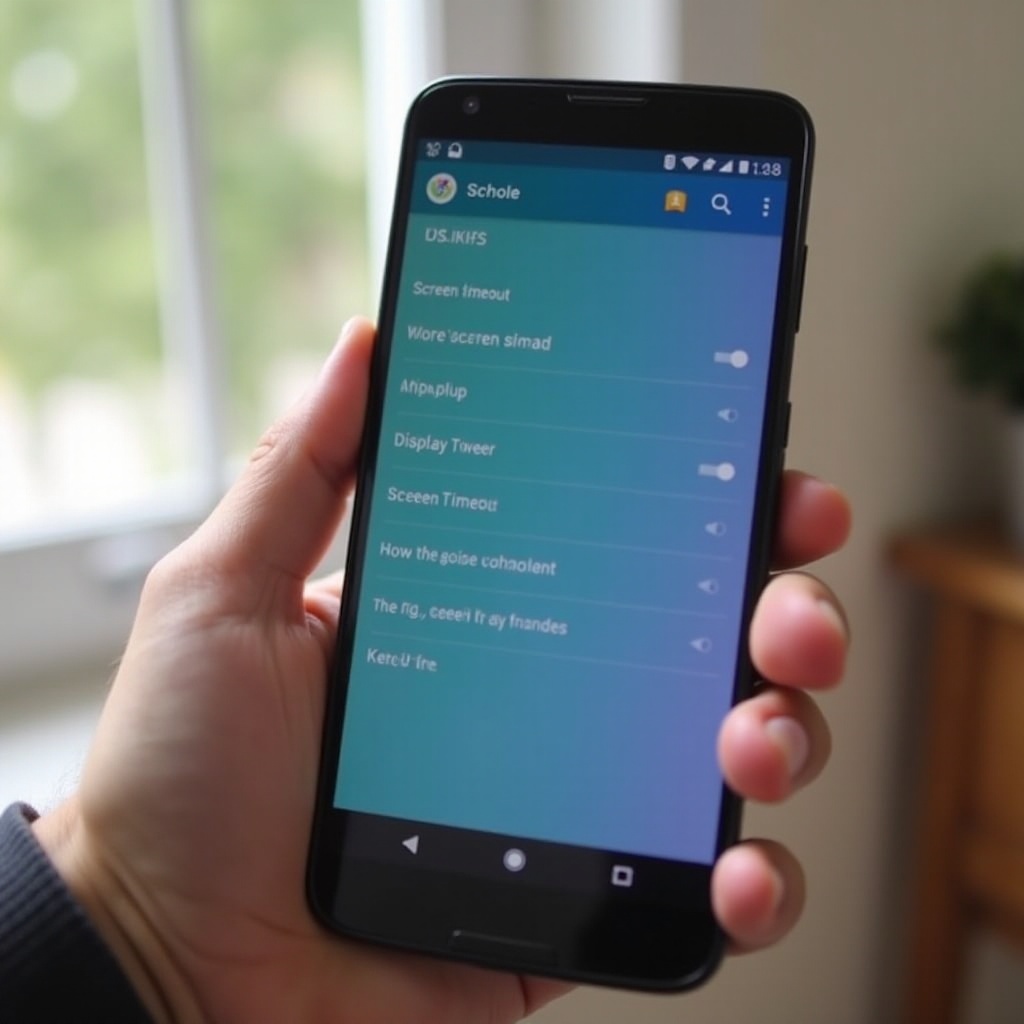 како искључити временско ограничење екрана андроид