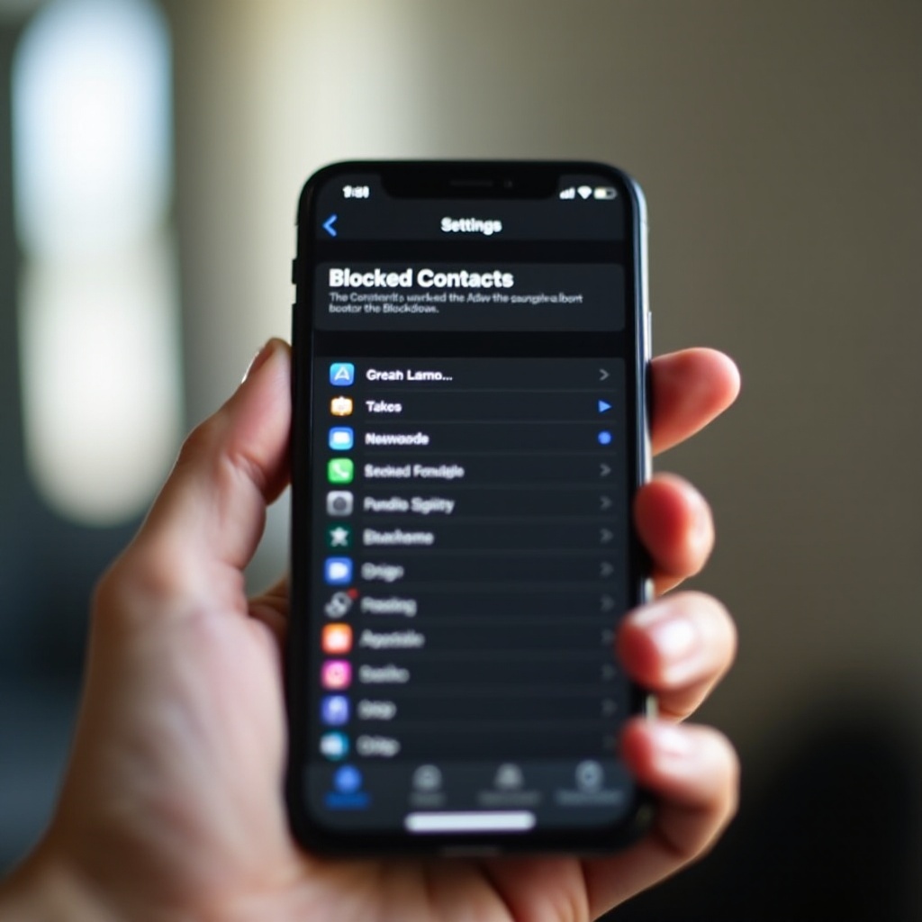 къде е блокираният списък на iPhone
