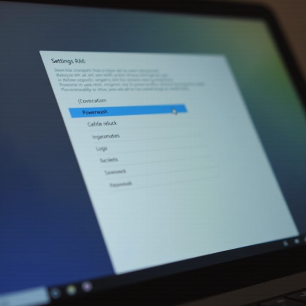 czy powerwashing Chromebooka resetuje pamięć RAM