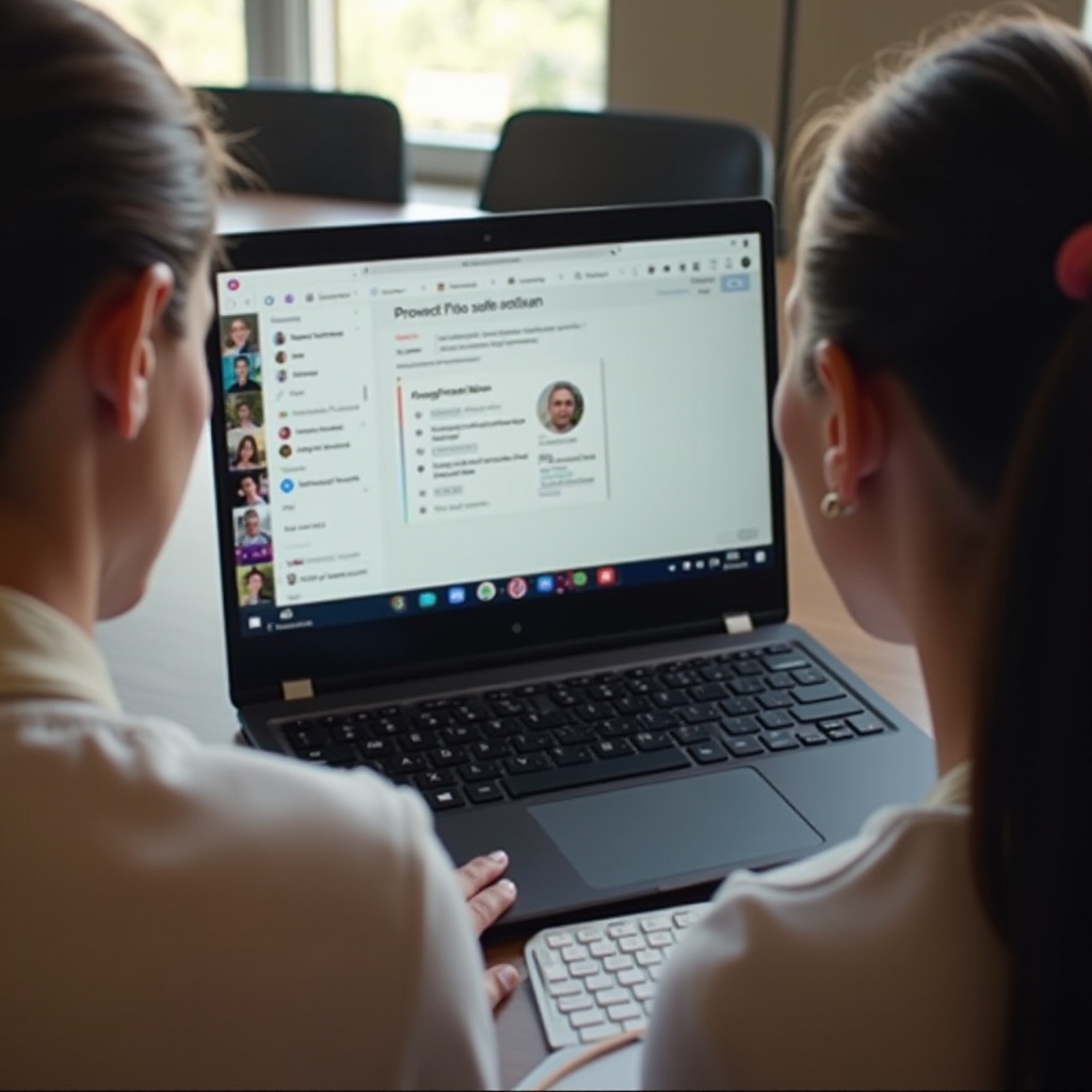 jak hostować Google Meet na Chromebooku