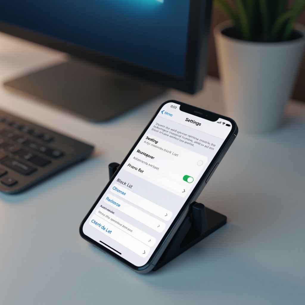 unde este lista blocată pe iPhone
