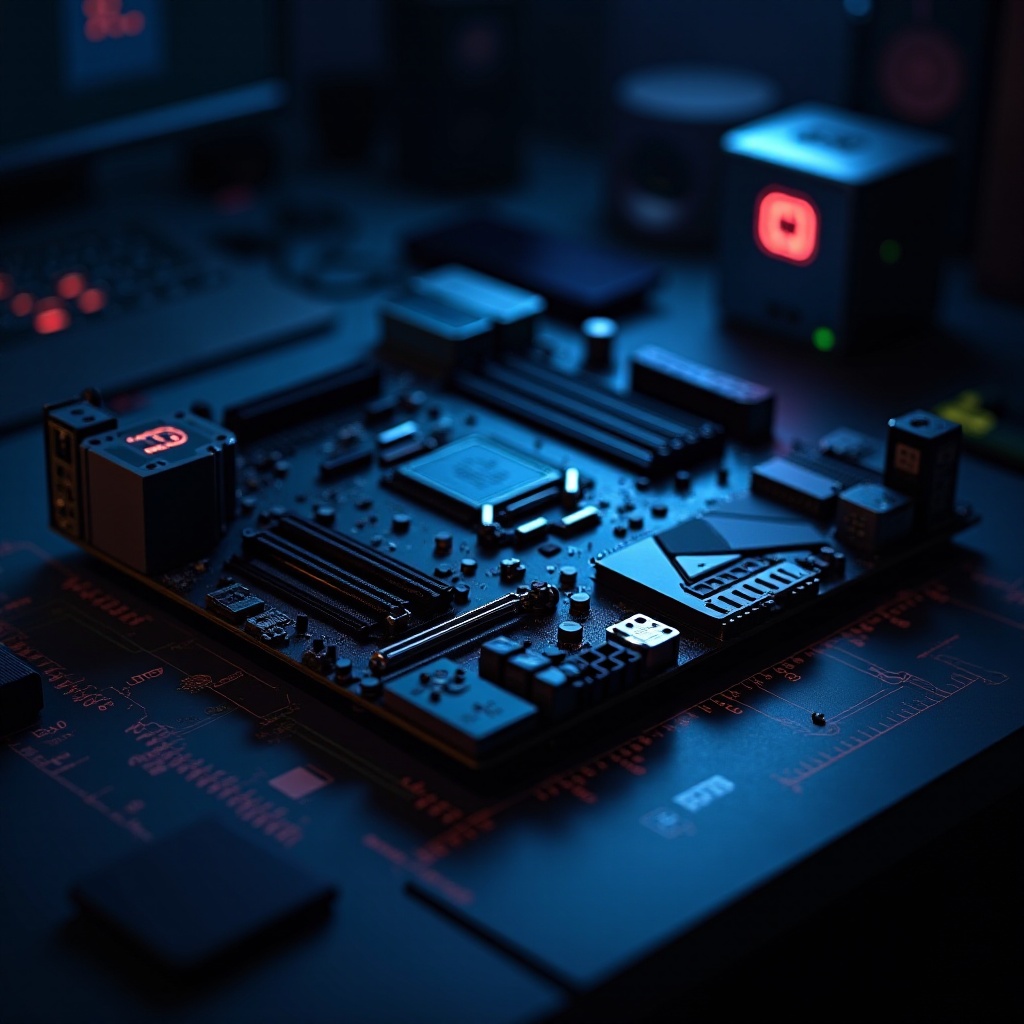 płyta główna ASUS TUF biały światło