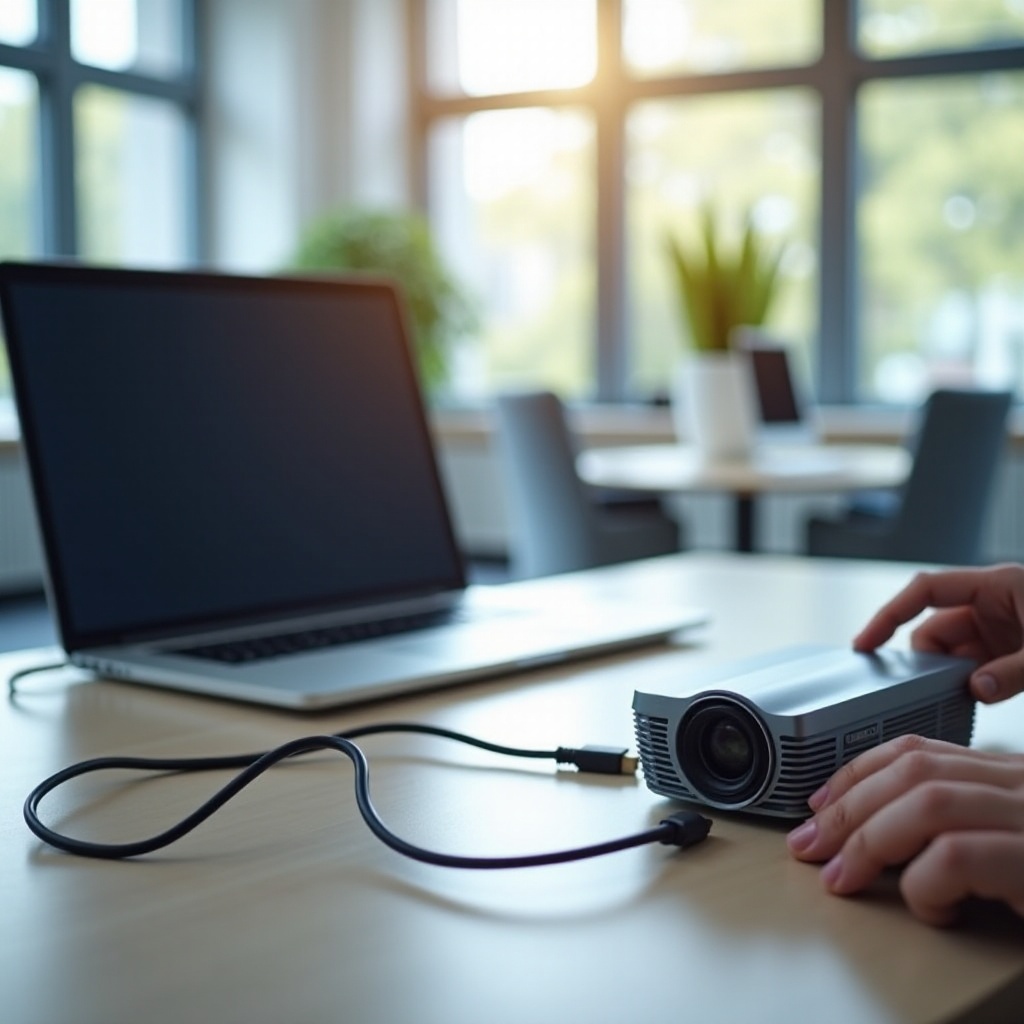 كيفية توصيل اللابتوب بجهاز العرض باستخدام HDMI