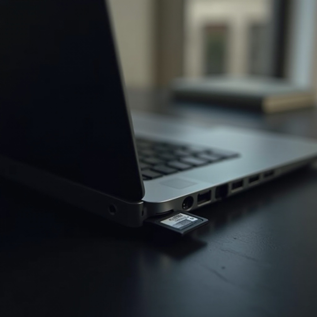 laptopul nu vede cardul SD