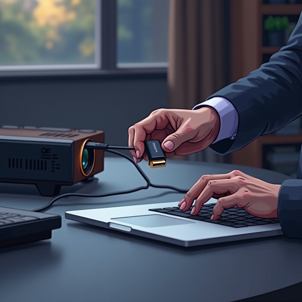 jak podłączyć laptop do projektora za pomocą HDMI