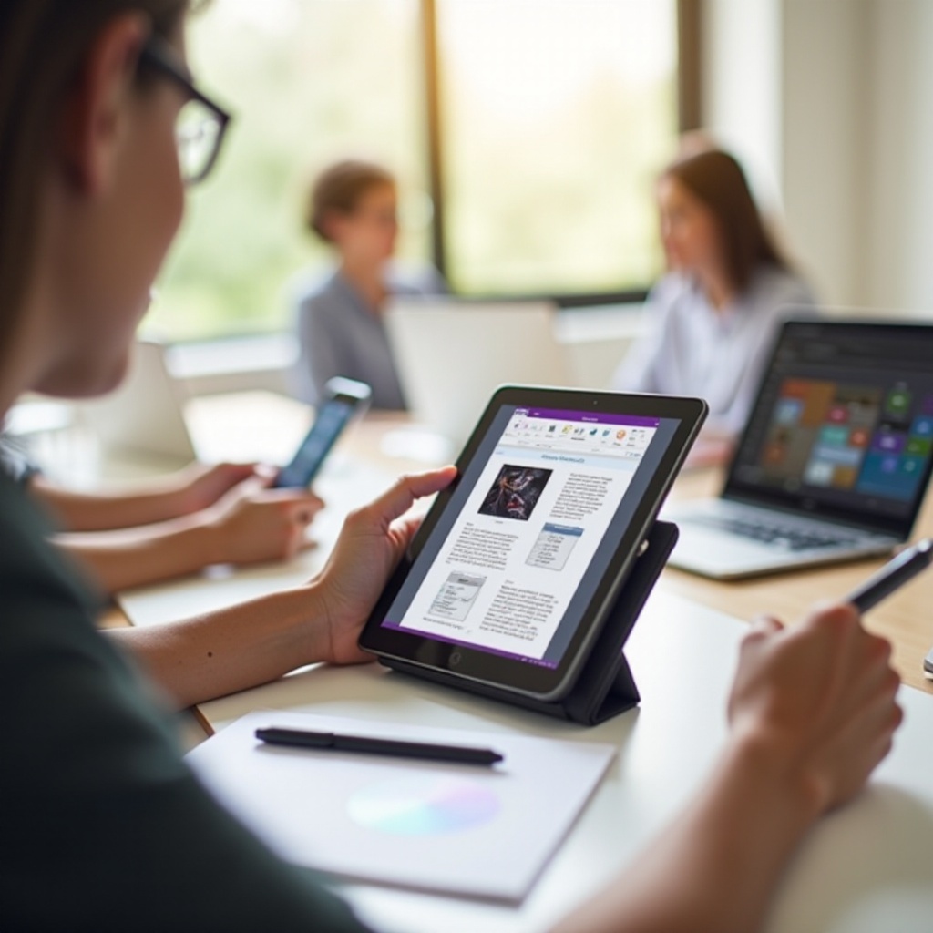 как да местя снимки в OneNote в режим таблет
