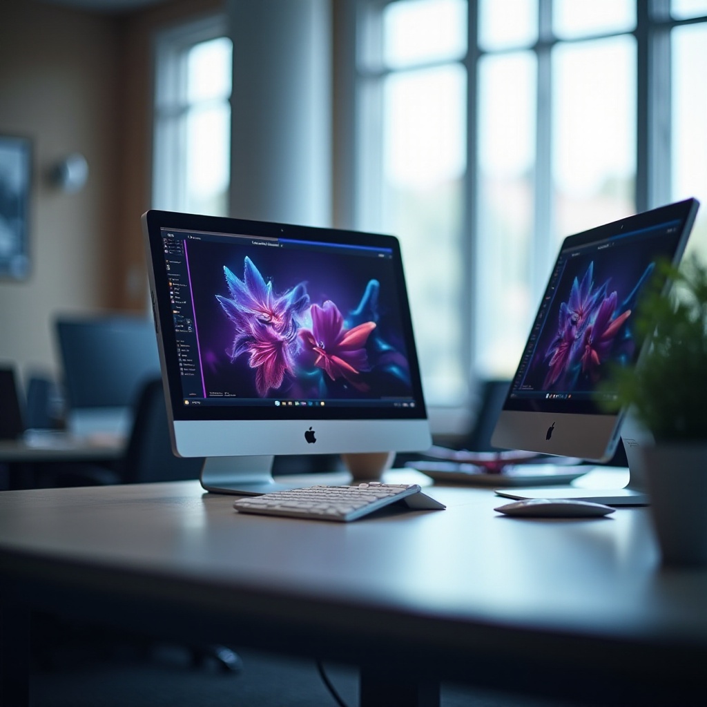 كيفية توصيل شاشتي ديل