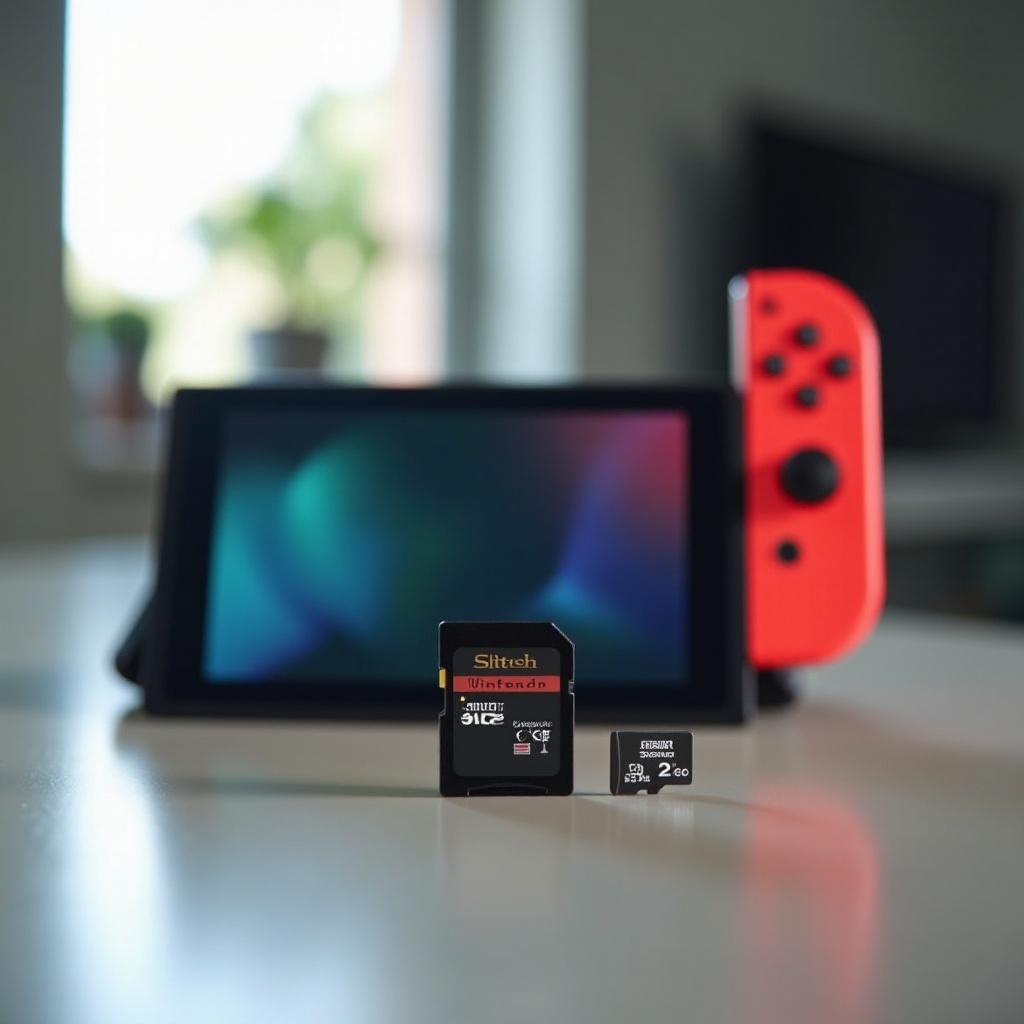 nintendo switch какого размера карта sd
