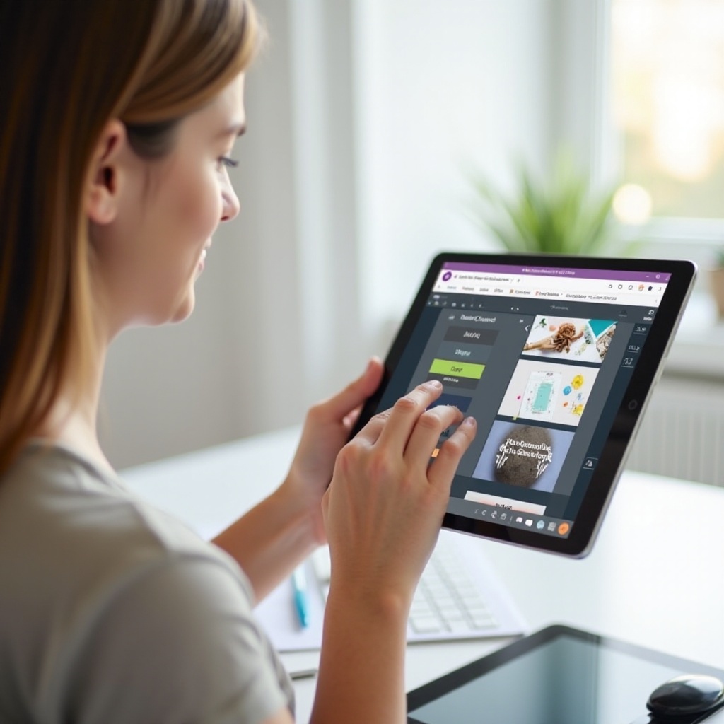 jak przenosić zdjęcia w trybie tabletowym w OneNote