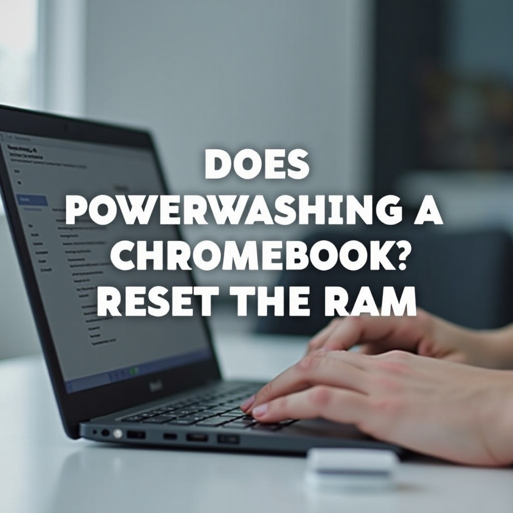 هل يؤدي غسل جهاز Chromebook إلى إعادة تعيين ذاكرة الوصول العشوائي