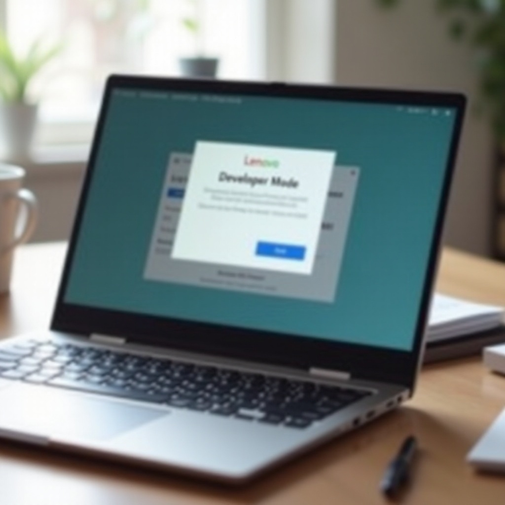 how to turn on lenevo chromebook developer mode on chromebook