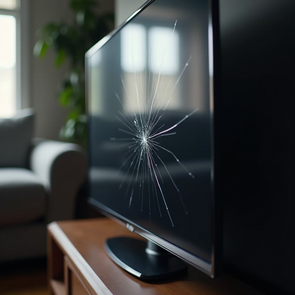 пуцао екран LG телевизора