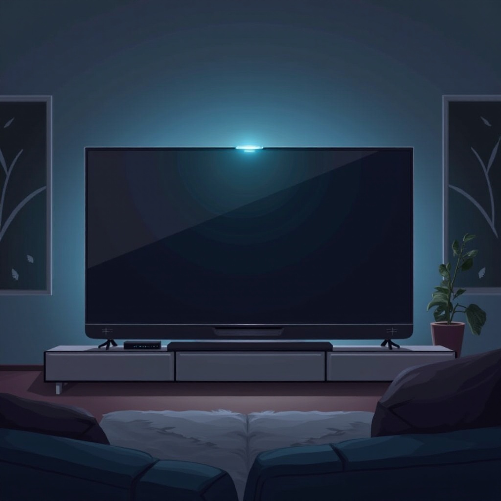 تلفزيون Vizio لا يعمل ولكن الضوء مضاء