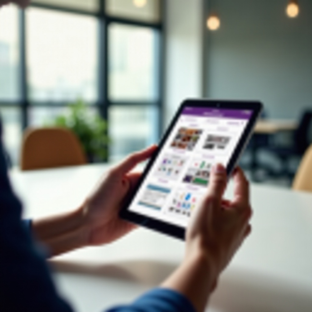 jak przenosić zdjęcia w trybie tabletowym w OneNote