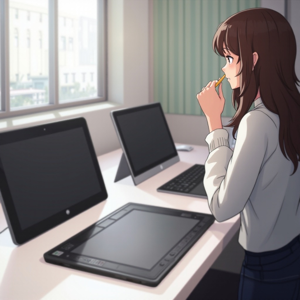 play desume with drawing tablet