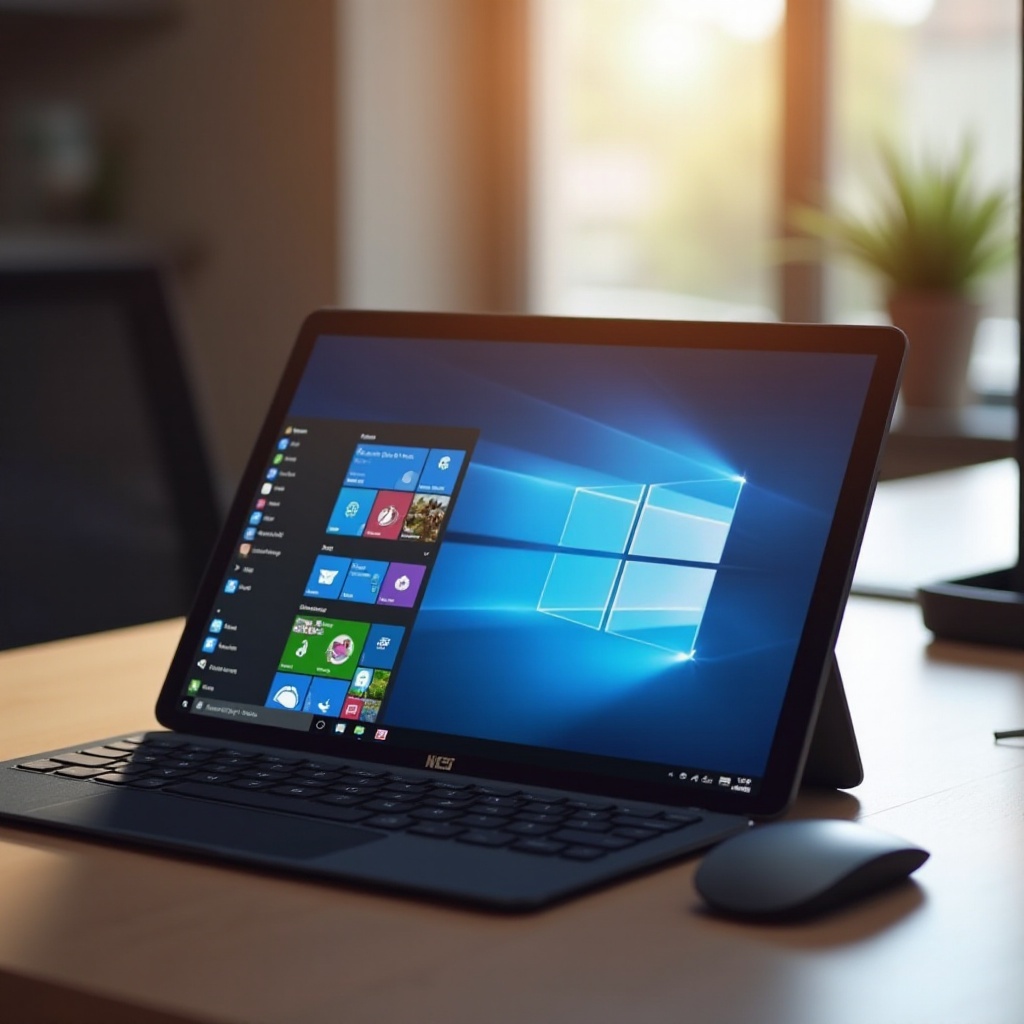 tabletka fusion z systemem Windows 10 i klawiaturą