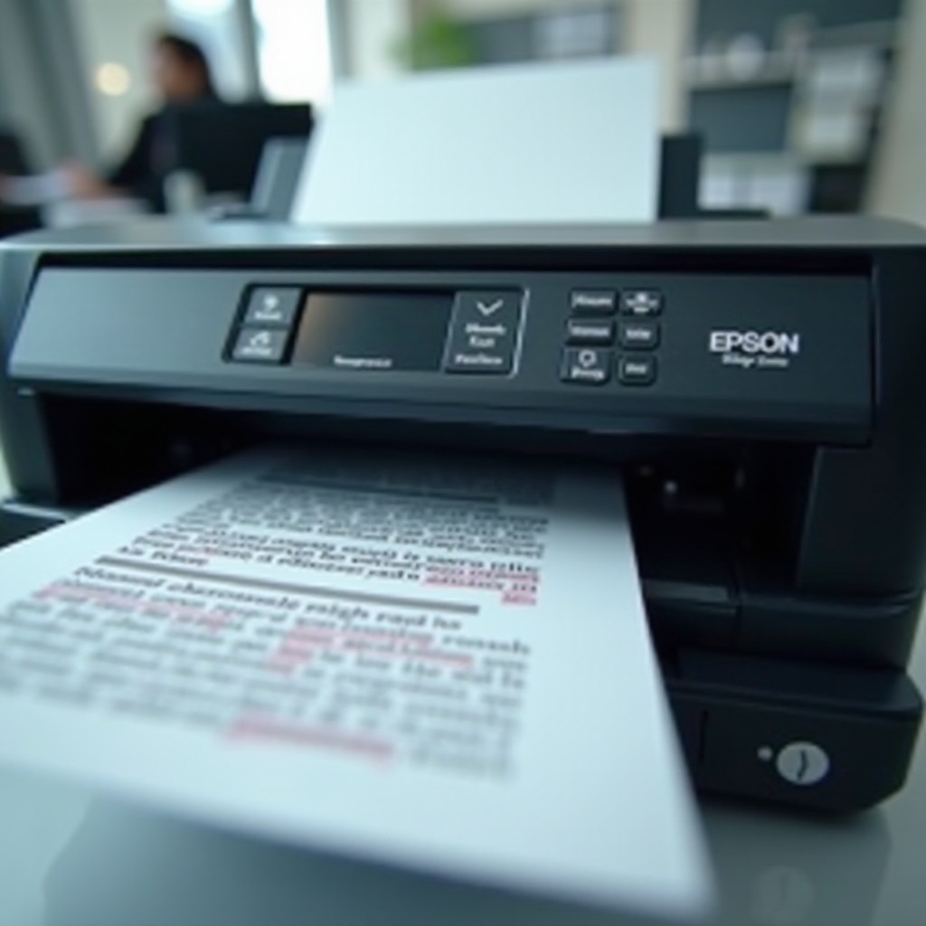 принтерът Epson пропуска линии