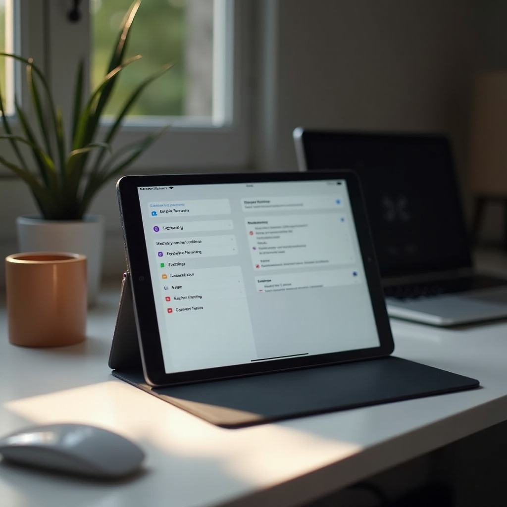 ipad dezactivează managerul de scenă