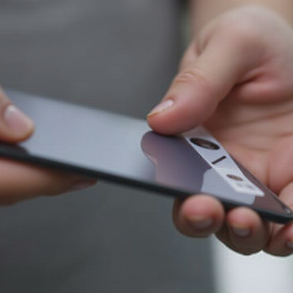 пузырь на экране iPhone