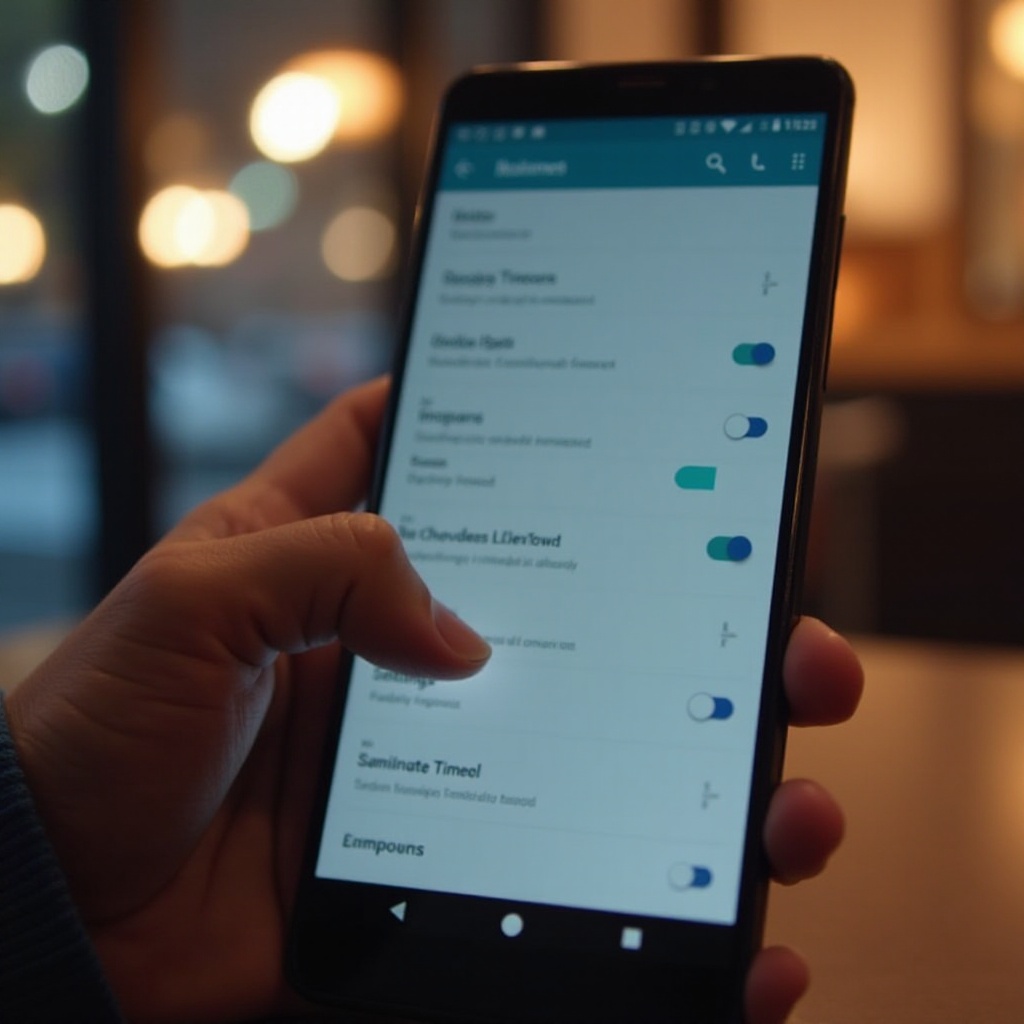 как отключить тайм-аут экрана android