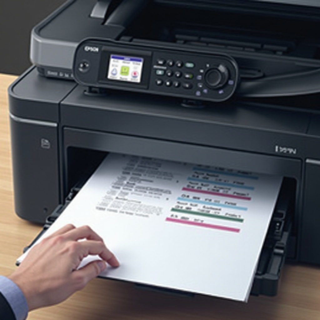 принтерът Epson пропуска линии