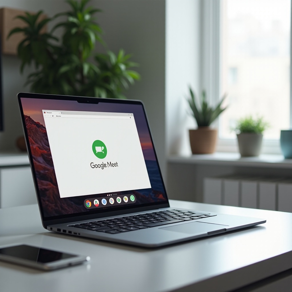 как проводить Google Meet на Chromebook