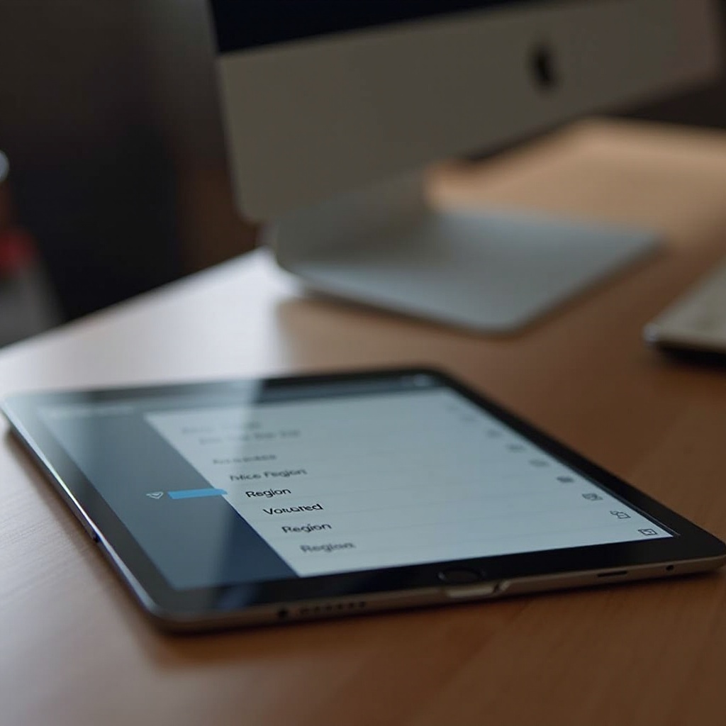 промена региона на iPad