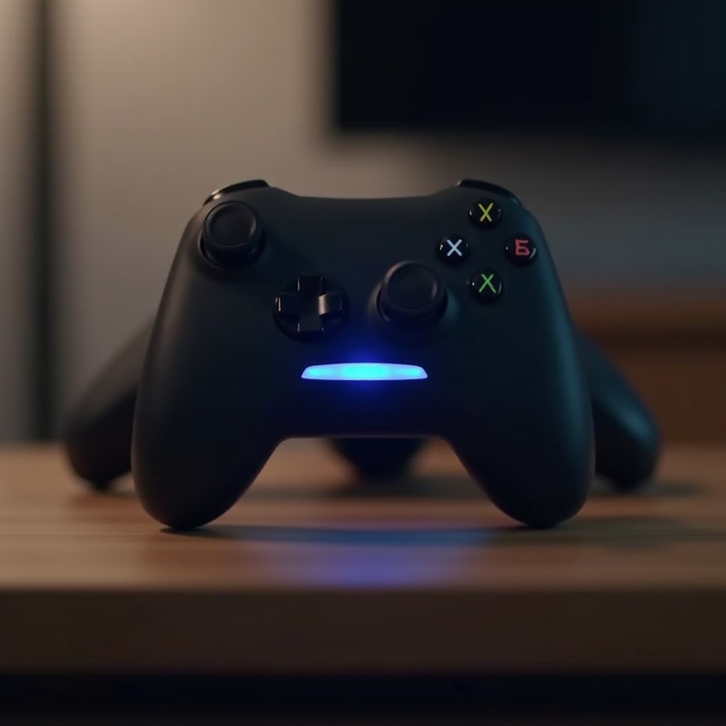 modré blikající světlo ovladače PS4