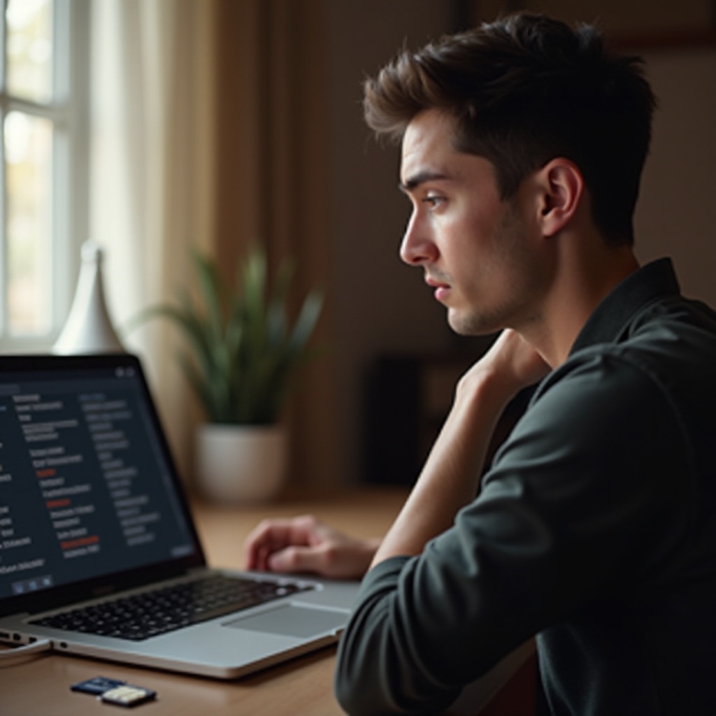 ноутбук не видит SD-карту