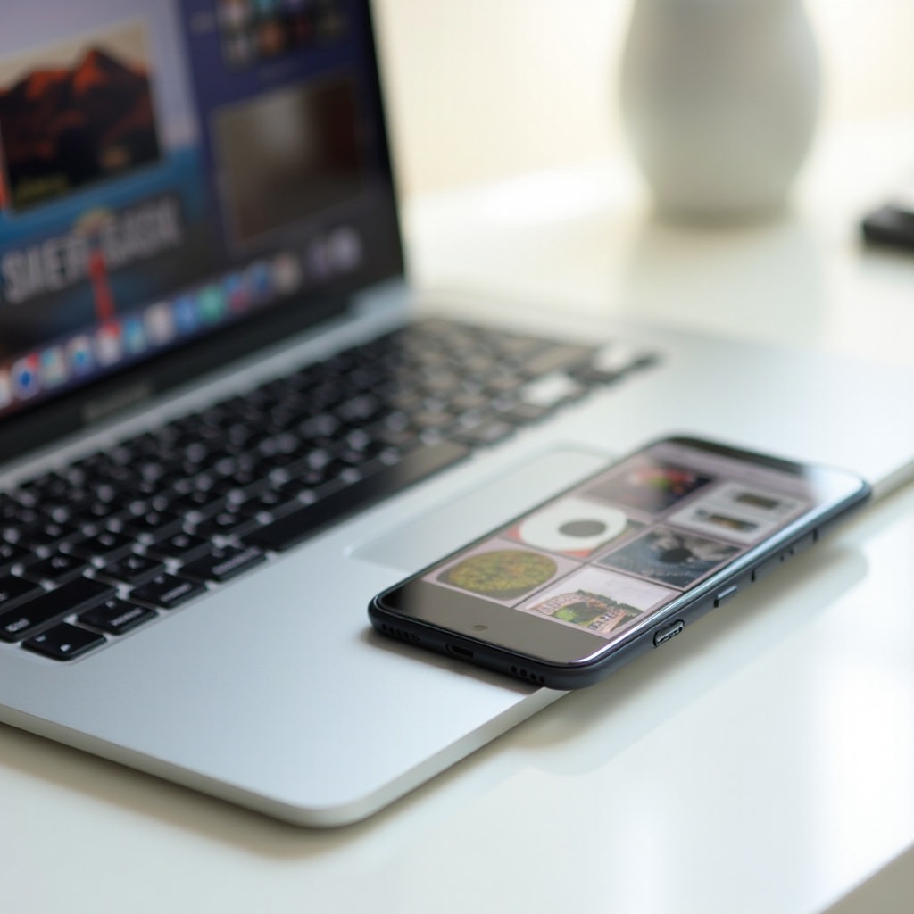 как синхронизировать фотографии с MacBook на iPhone