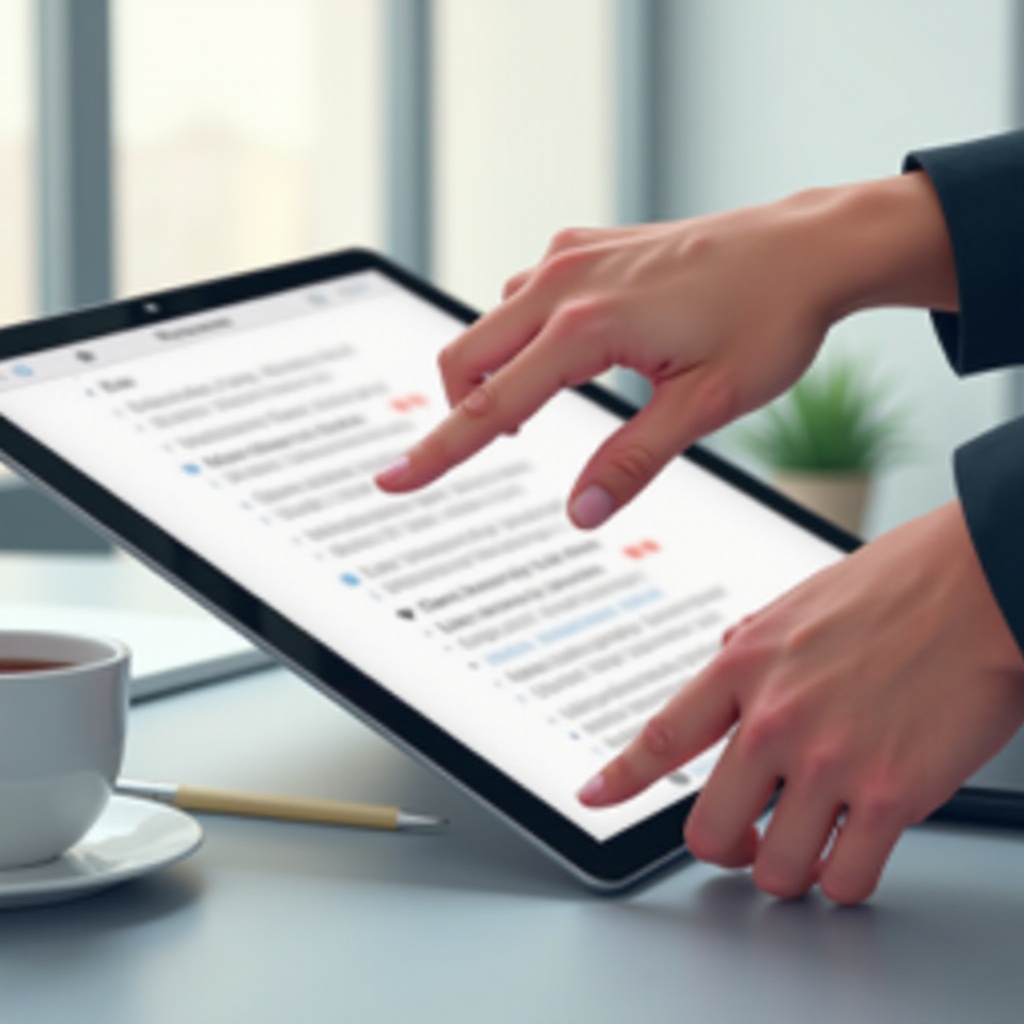 gest screenshotu na ipadu