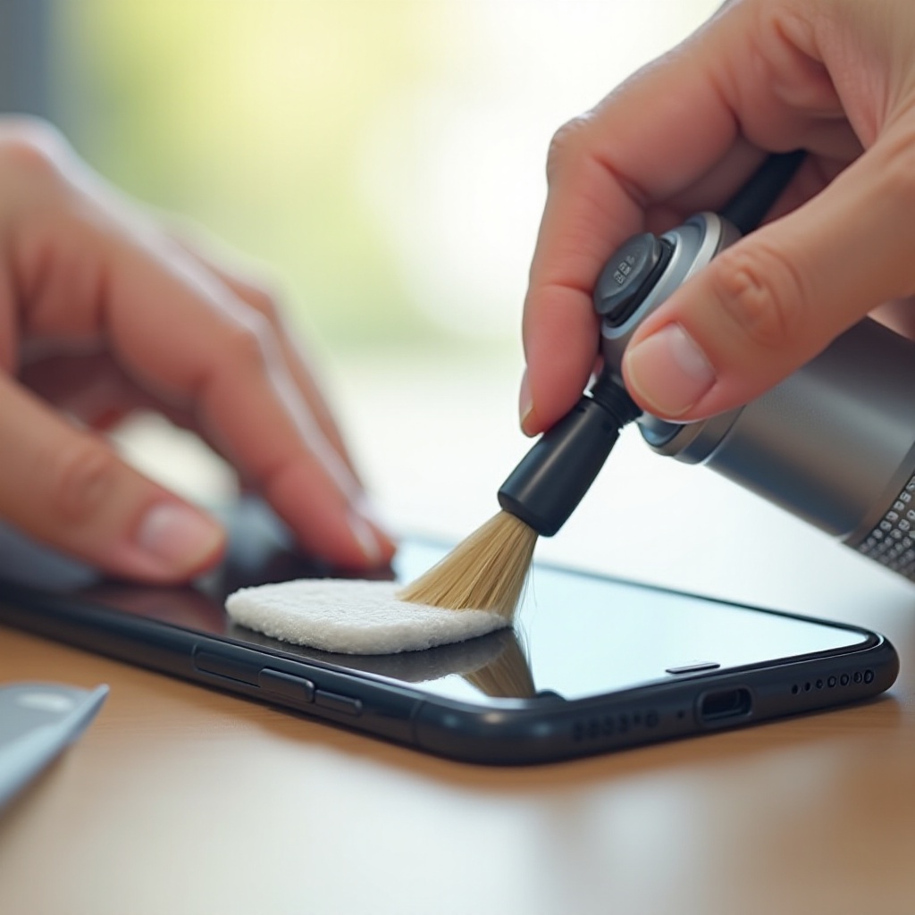 как почистить разъем телефона