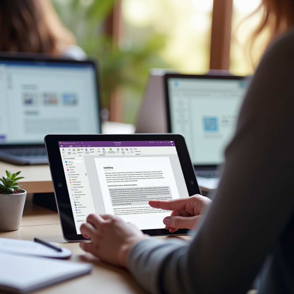 как перемещать картинки в OneNote в режиме планшета